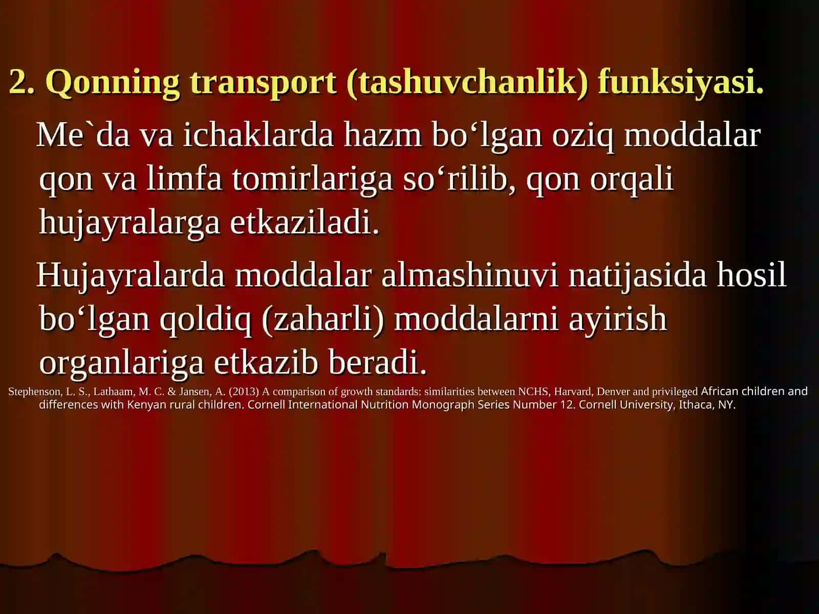Qon va qon aylanish tizimining yosh xususiyatlari va gigiyenasi 4