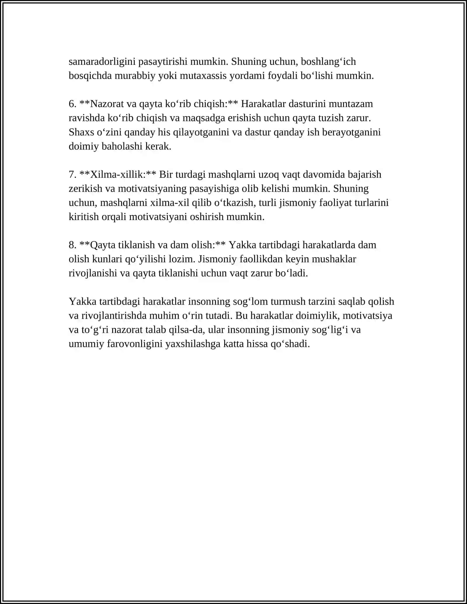 FUTBOLCHILARNING O’QUV MASHG’ULOT JARAYONIDA YAKKA TARTIBDAGI HARAKAT USULLARI 4