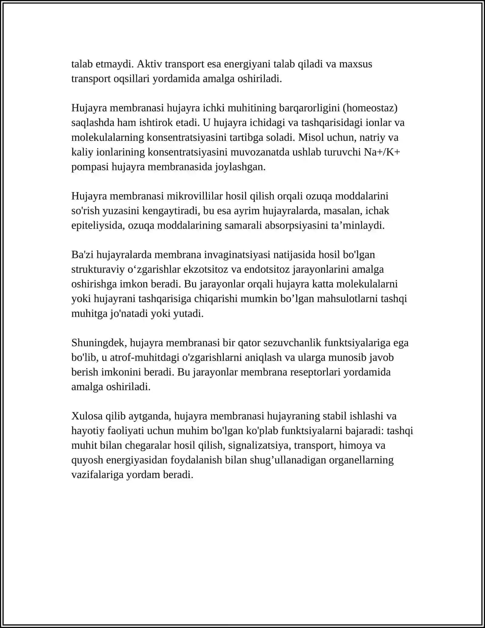 HUJAYRA VA HUJAYRADAN TASHQARI MATRIKS ORASIDAGI MUNOSABATLAR PATOFIZIOLOGIYASI 4