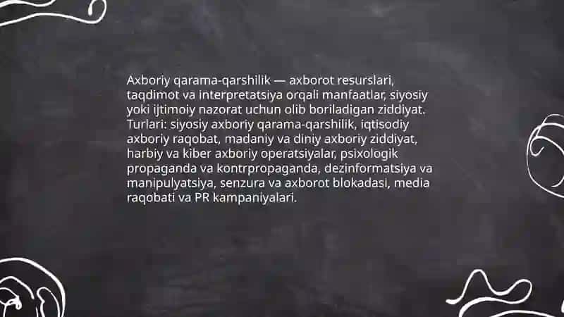 Axborotning globallashuvi va axboriy qarama-qarshilik 4
