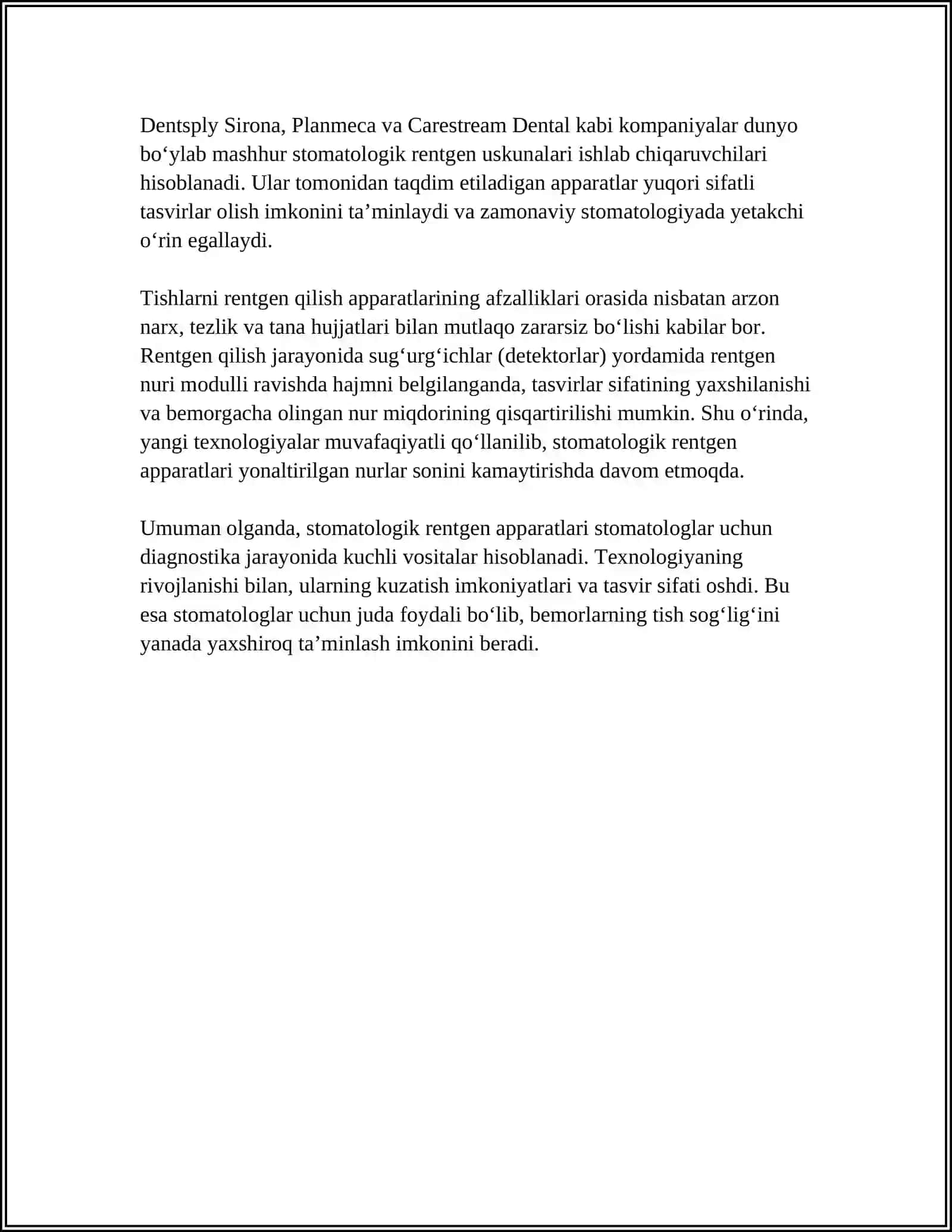 TISH QURILMALARNING TURLARI.ZAMONAVIY STOMATOLOGIK QURILMALAR 4