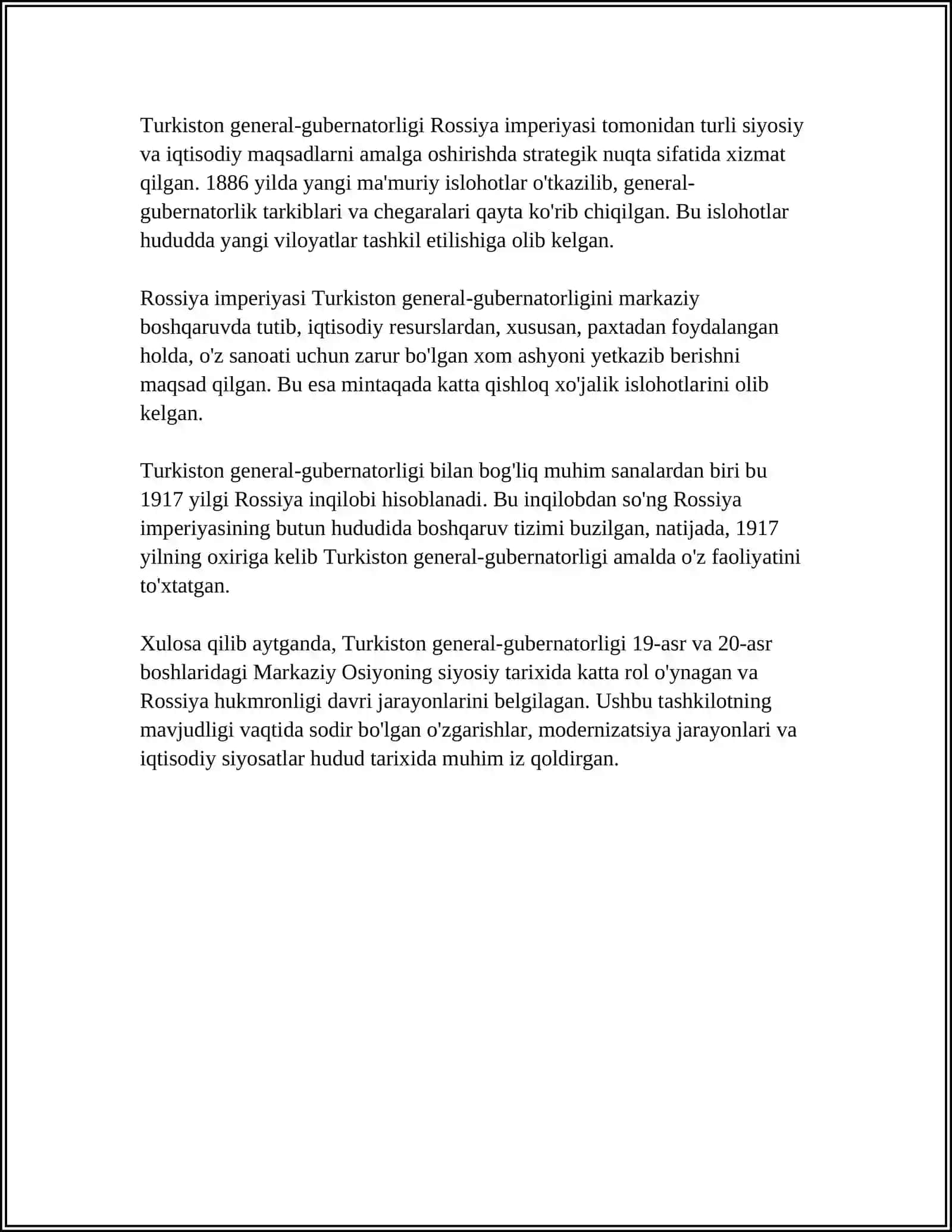 TURKISTON GENERAL GUBERNATORLIGIDA IJTIMOIY IQTISODIY HAYOT 4