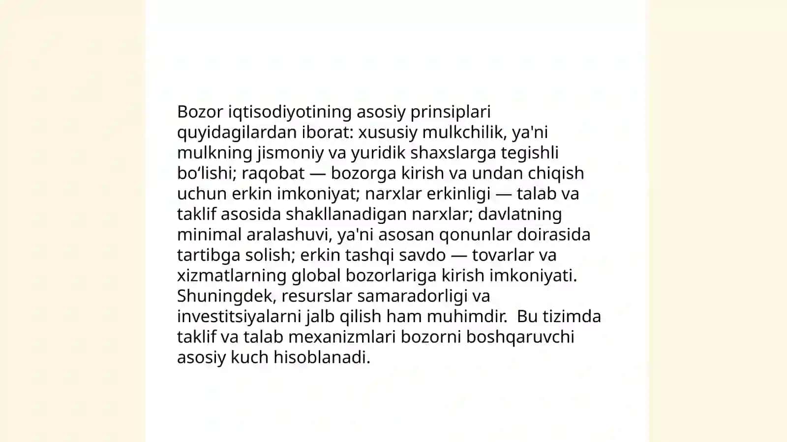 BOZOR IQTISODIYOTINING MAZMUNI VA AMAL QILISHI 4