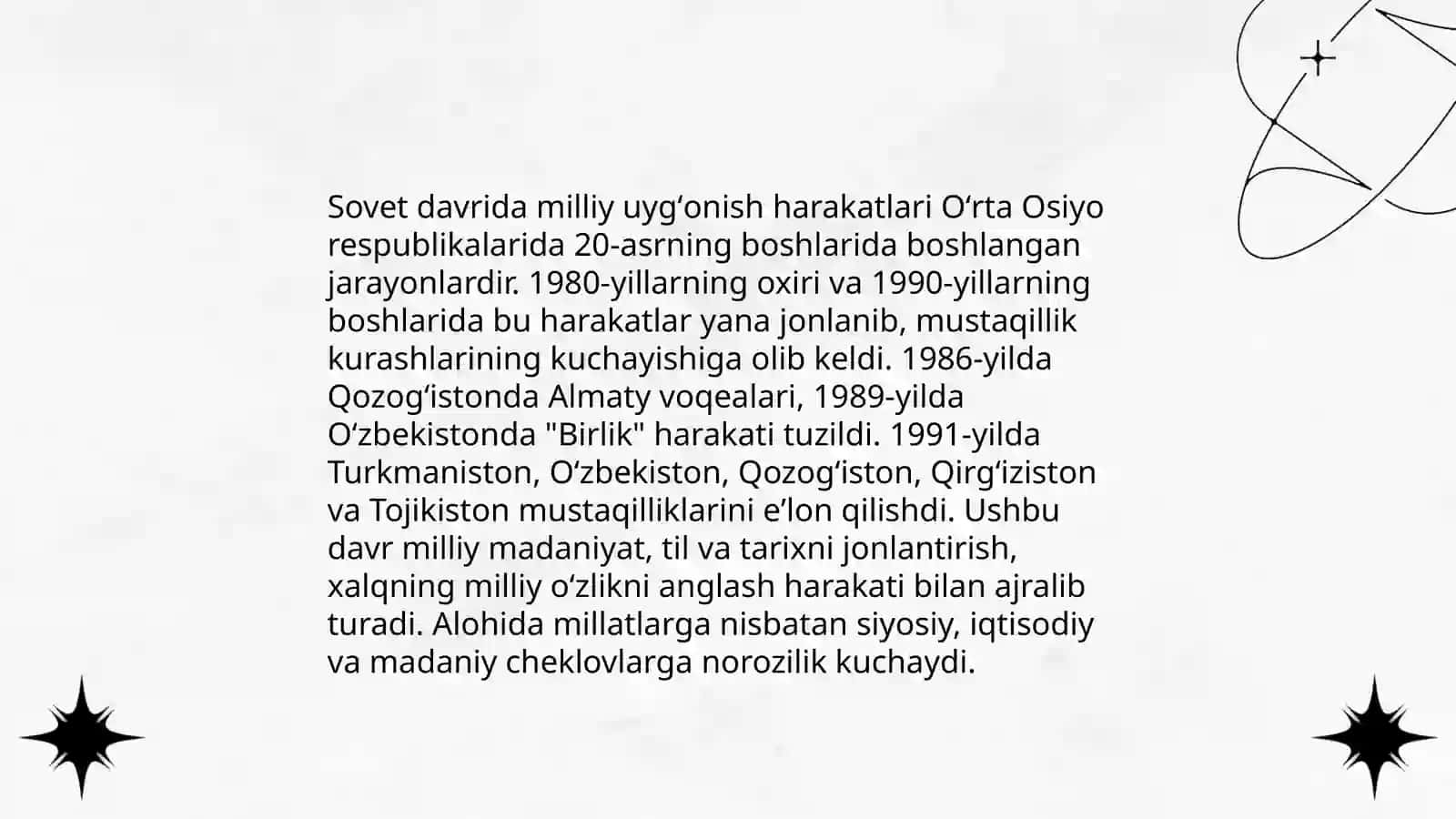 Oʻzbekistonda mustaqillik gʻoyalarining tarixiy asoslari 4