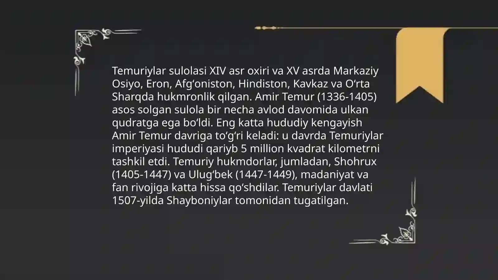 Temuriylar sulolasini inqirozi 4