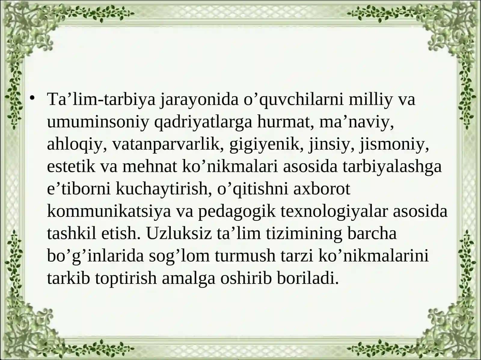 Sog'lom turmush tarzi BMI 4