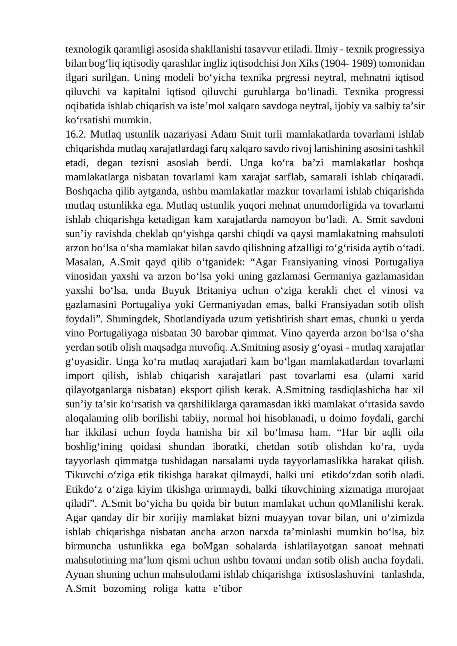 Jahon xo'jaligi haqidagi iqtisodiy ta'limotlar 4