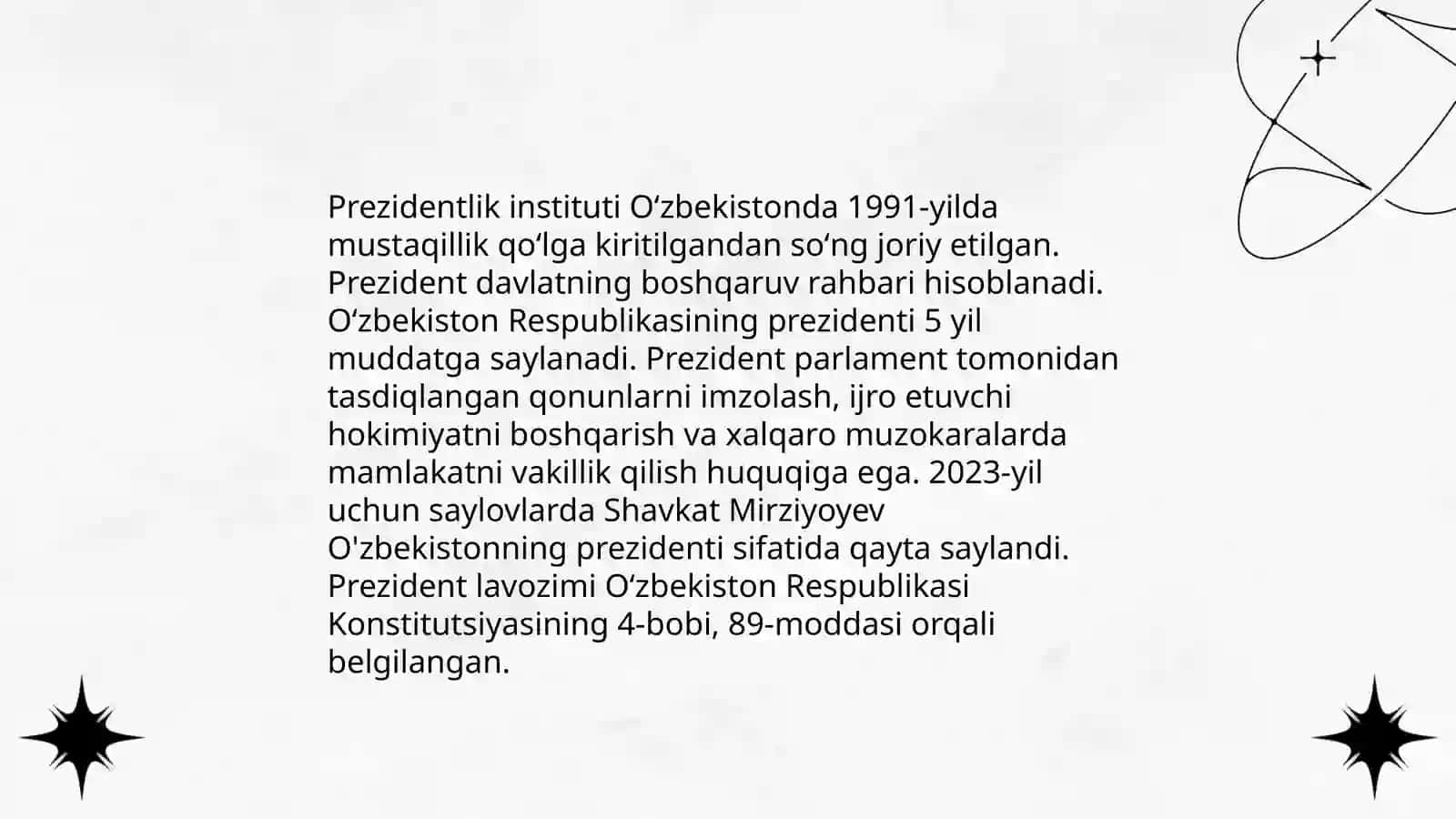 Konstitutsiya XXI asr zamonaviy Oʻzbekistonning asosiy qonuni 4