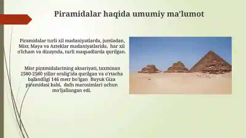 Piramida va kesik piramida haqida umumiy maʼlumot 4