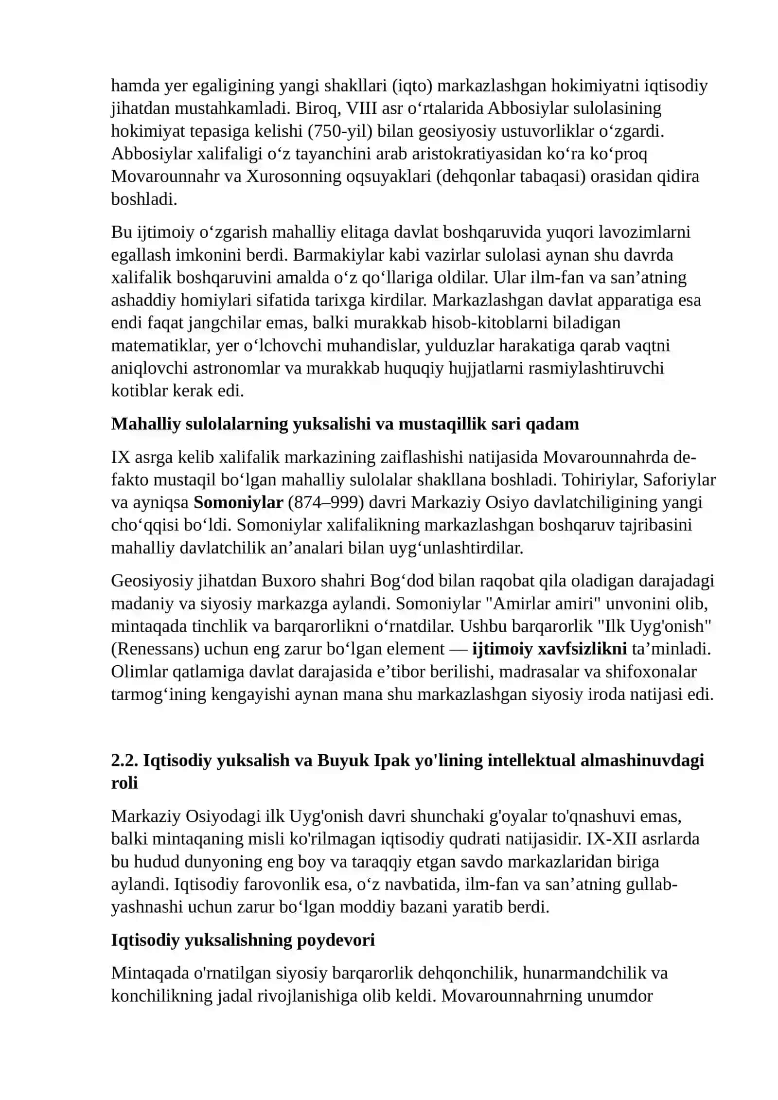 O'rta asrlarda Markaziy Osiyoda ilk uyg'onish davri va tabiiy-ilmiy qarashlar rivoji 4