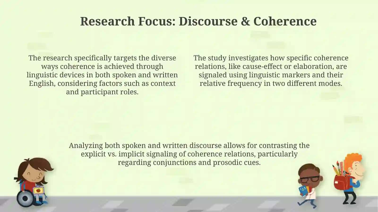 Coherence relations in spoken and written discourse 4