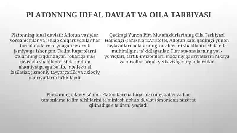 Qadimgi Yunon Rim Mutafakkirlarining Oila Tarbiyasi Haqidagi Qarashlari 4