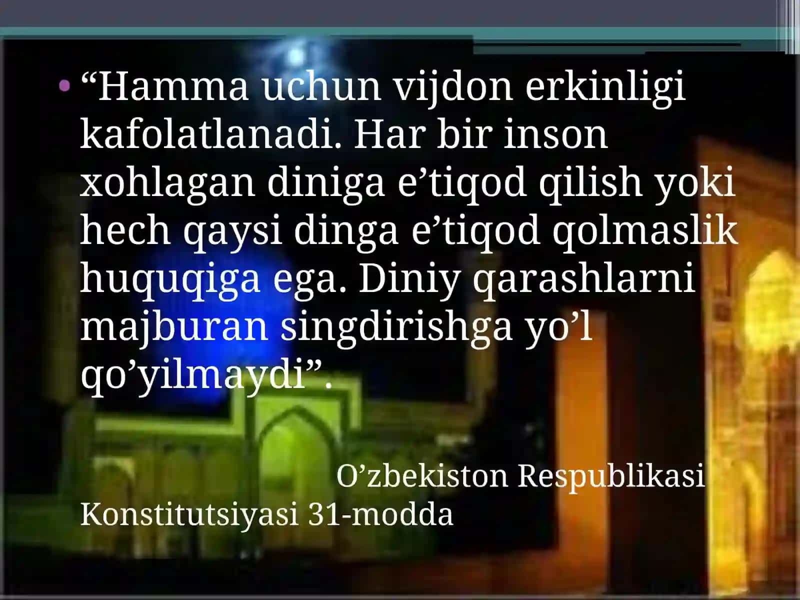 Dinshunoslik faniga kirish 4