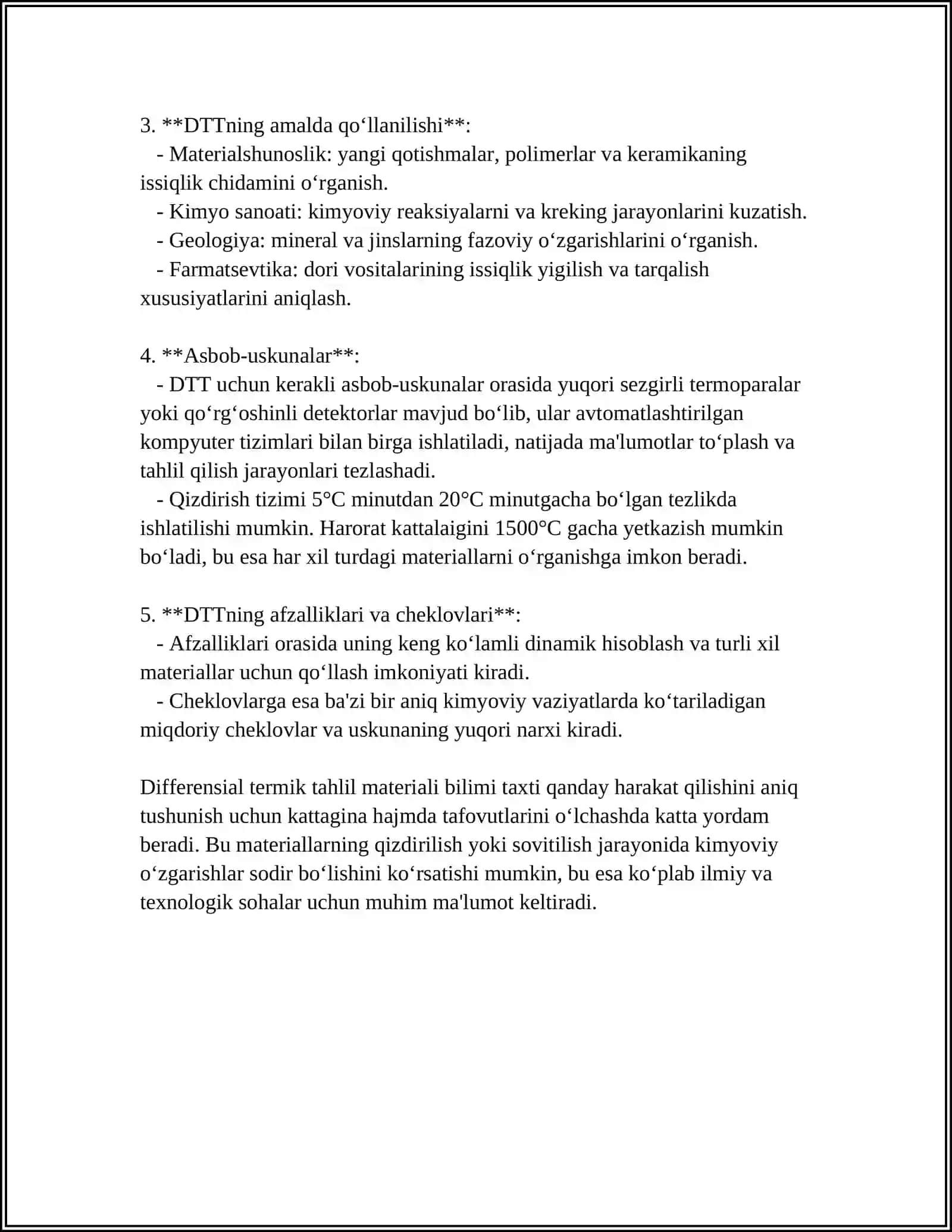 DIFFERENSIAL TERMIK TAHLIL DTA 4