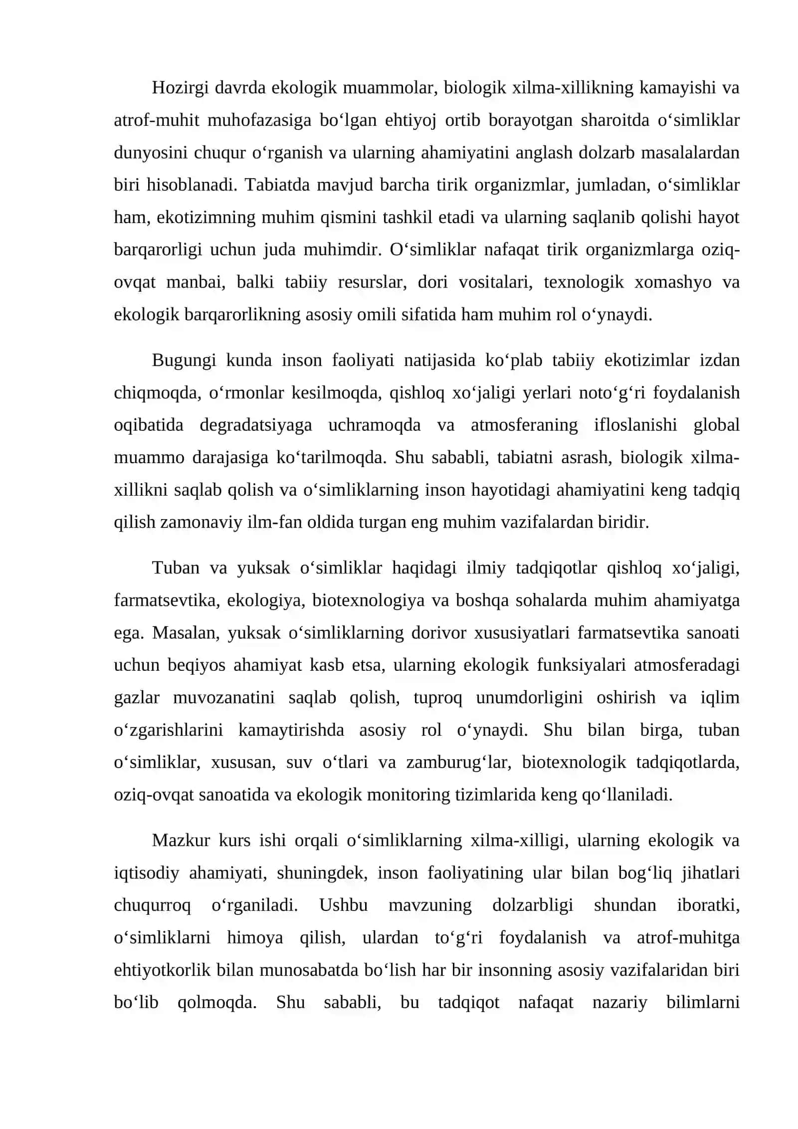 Tuban va Yuksak osimliklar 4