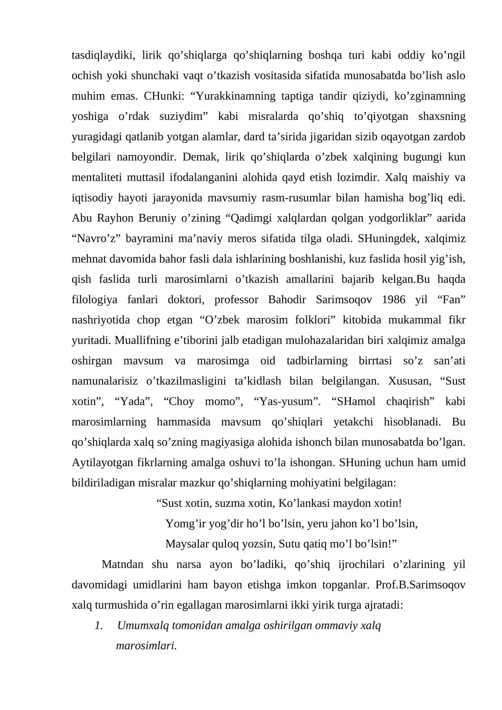 Хаlq qo’shiqlаri 4
