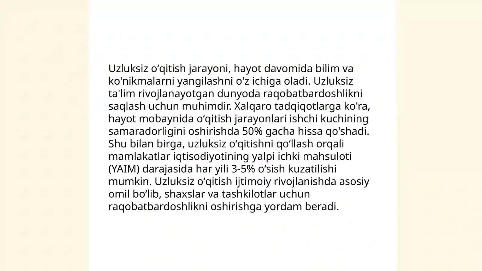 Oʻzini oʻzi rivojlantirish 4