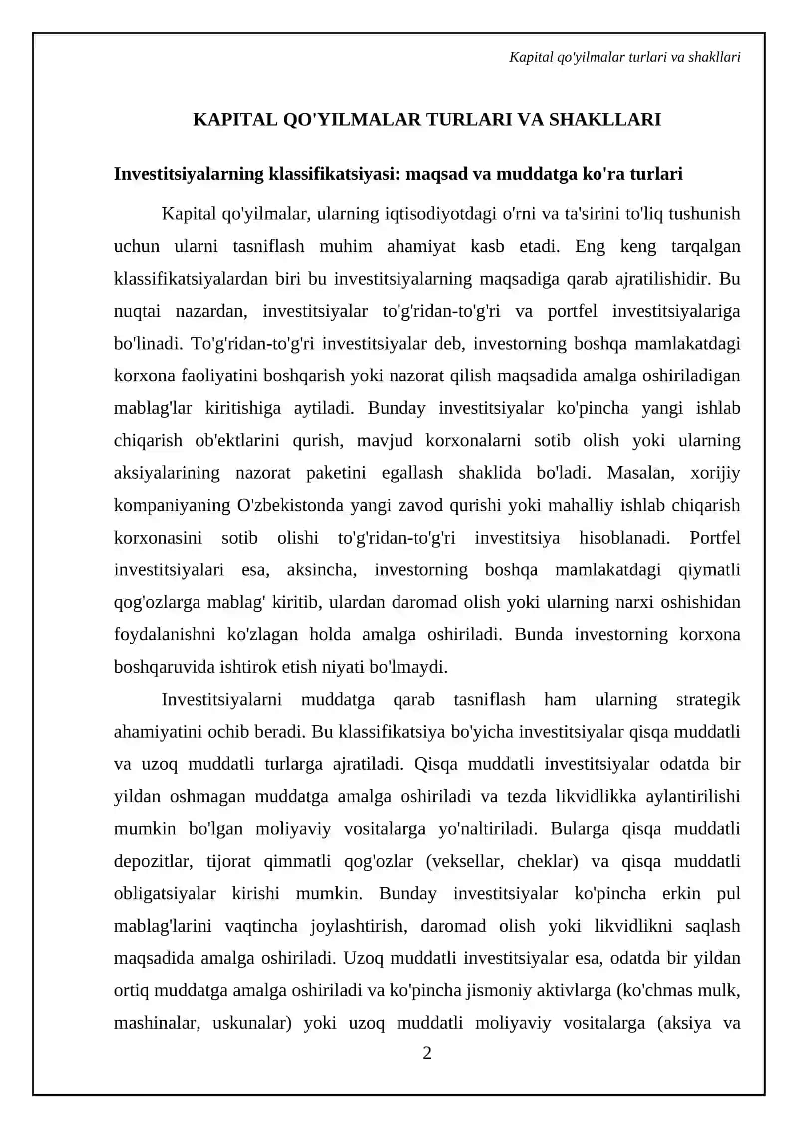Kapital qoyilmalar va kapital bozori 4