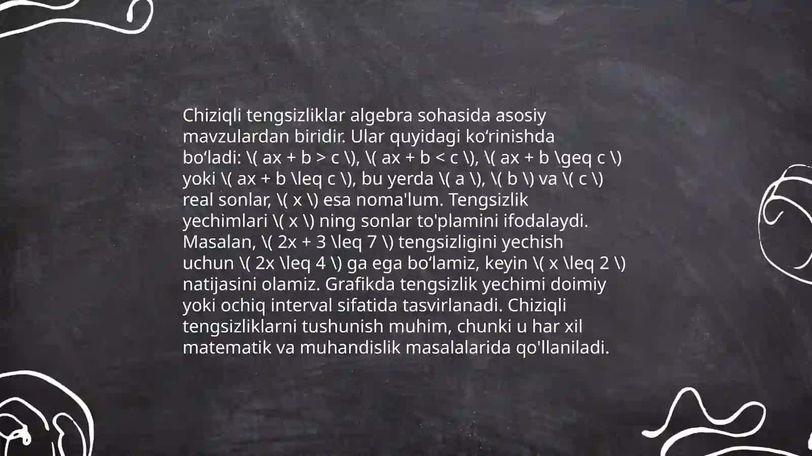 Sodda tengsizliklarni isbotlash 4