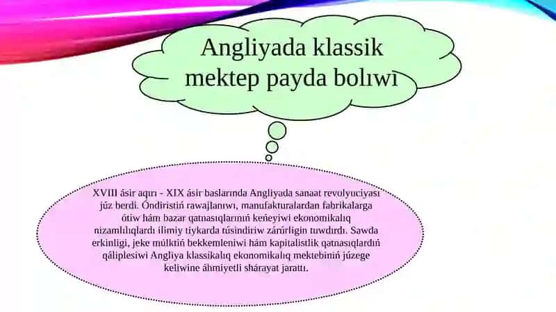 XVIII-XIX ásirlerde Angliyada sanaat revolyuciyasınıń rawajlanıwı 4