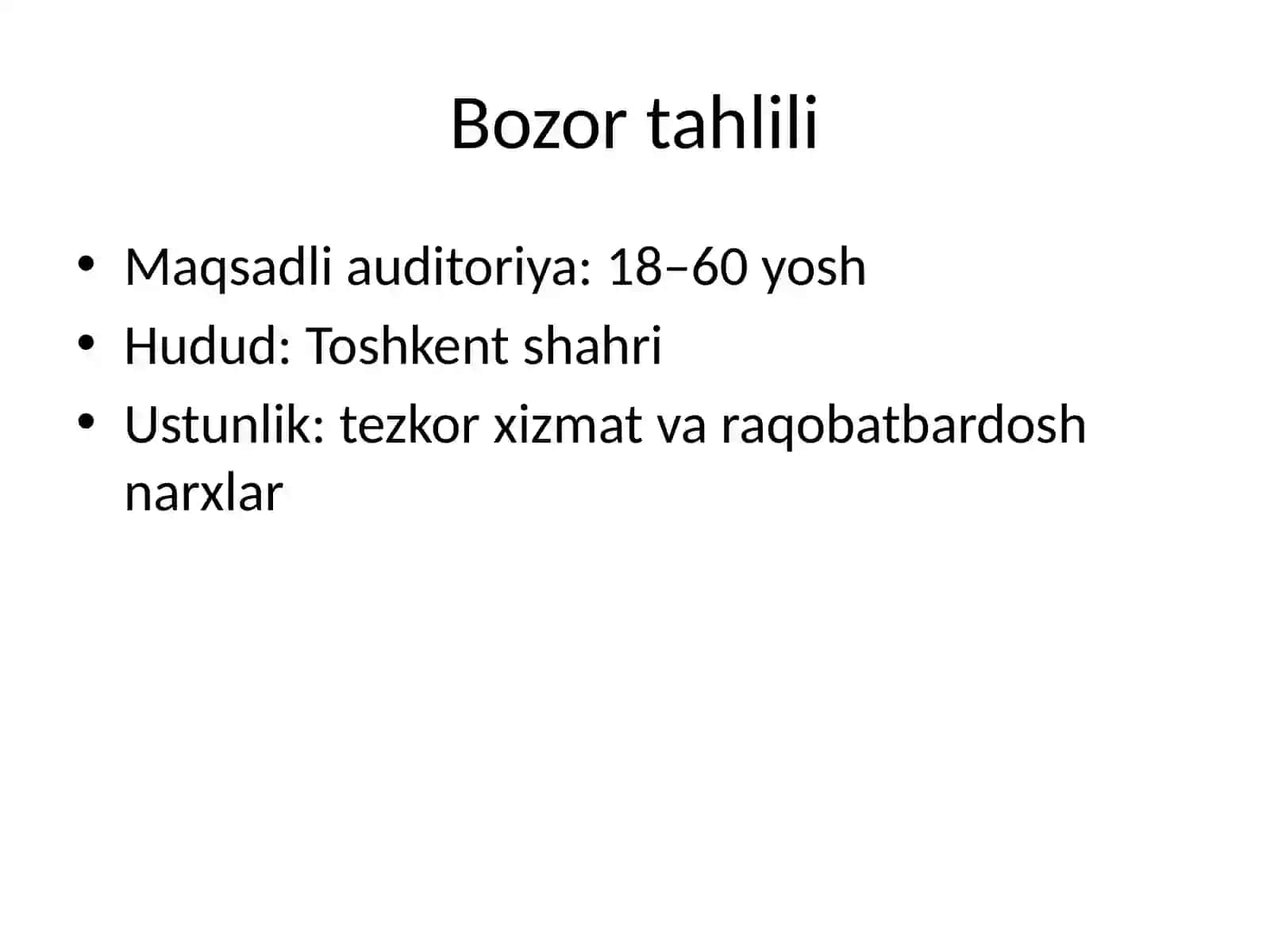 Tur agentligi biznes rejasi 4