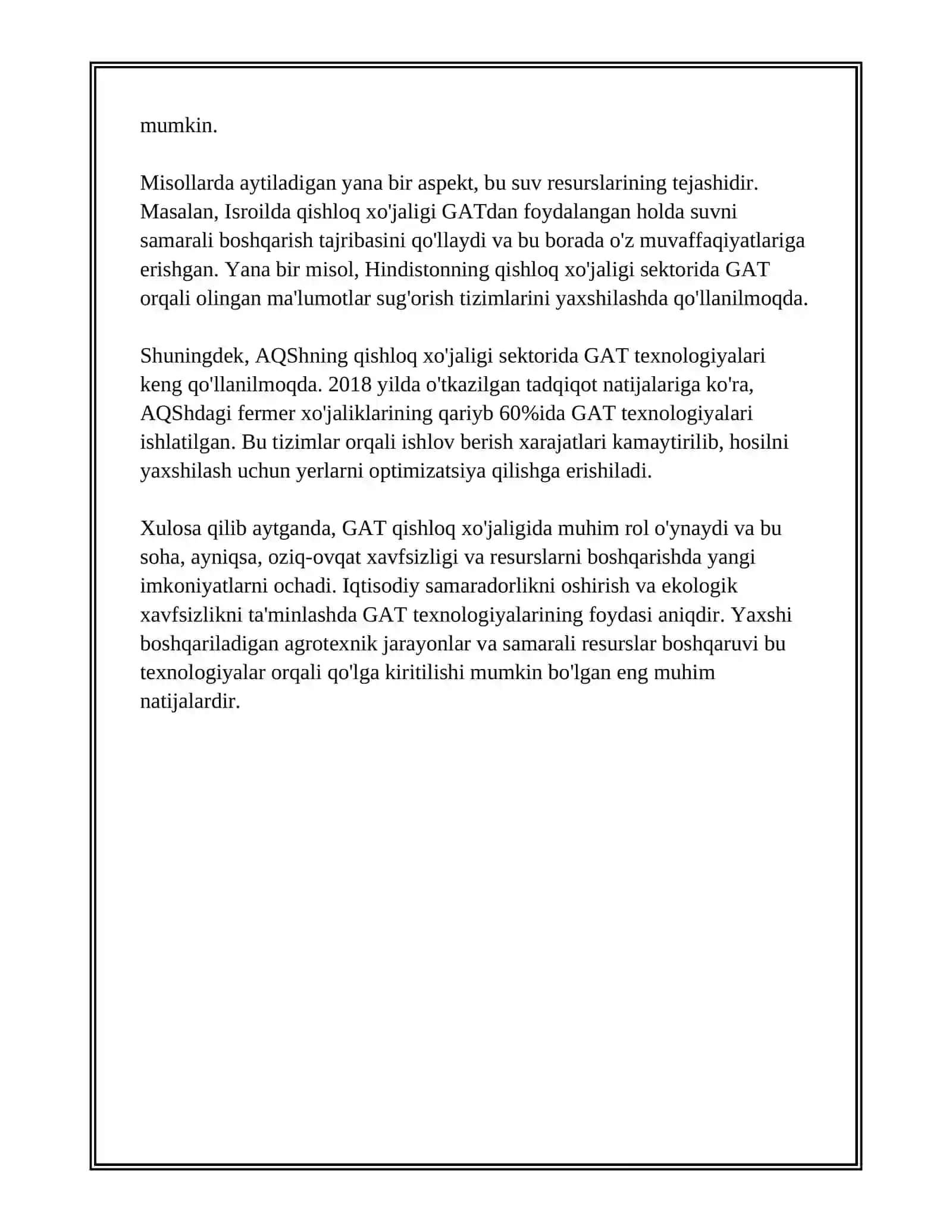 QISHLOQ XOJALIGIDA ISHLATILADIGAN DASTURLAR VA AXBOROT TIZIMLARI HAQIDA QISQACHA SHARH 4
