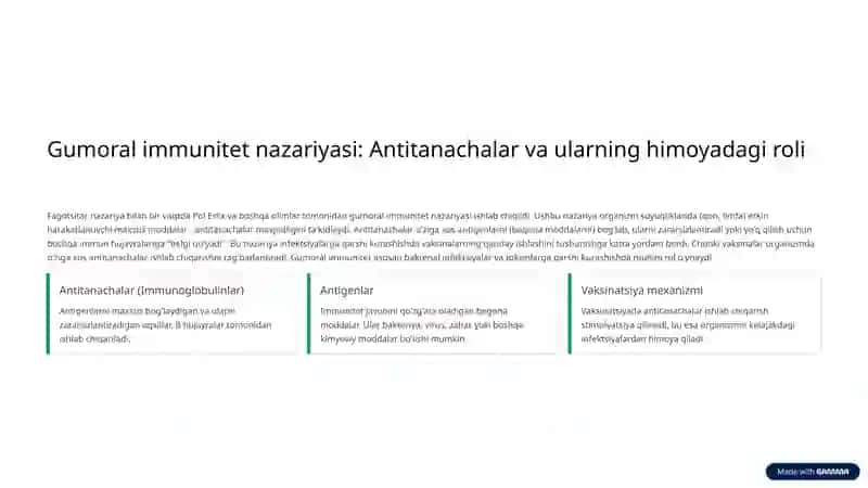 Immunitet nazariyalariga chuqur nazar 4