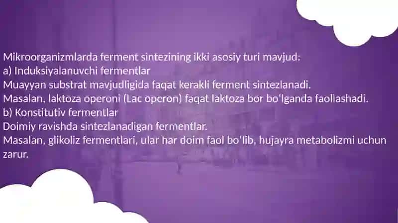 Mikroorganizmlarda ferment sintezi 4
