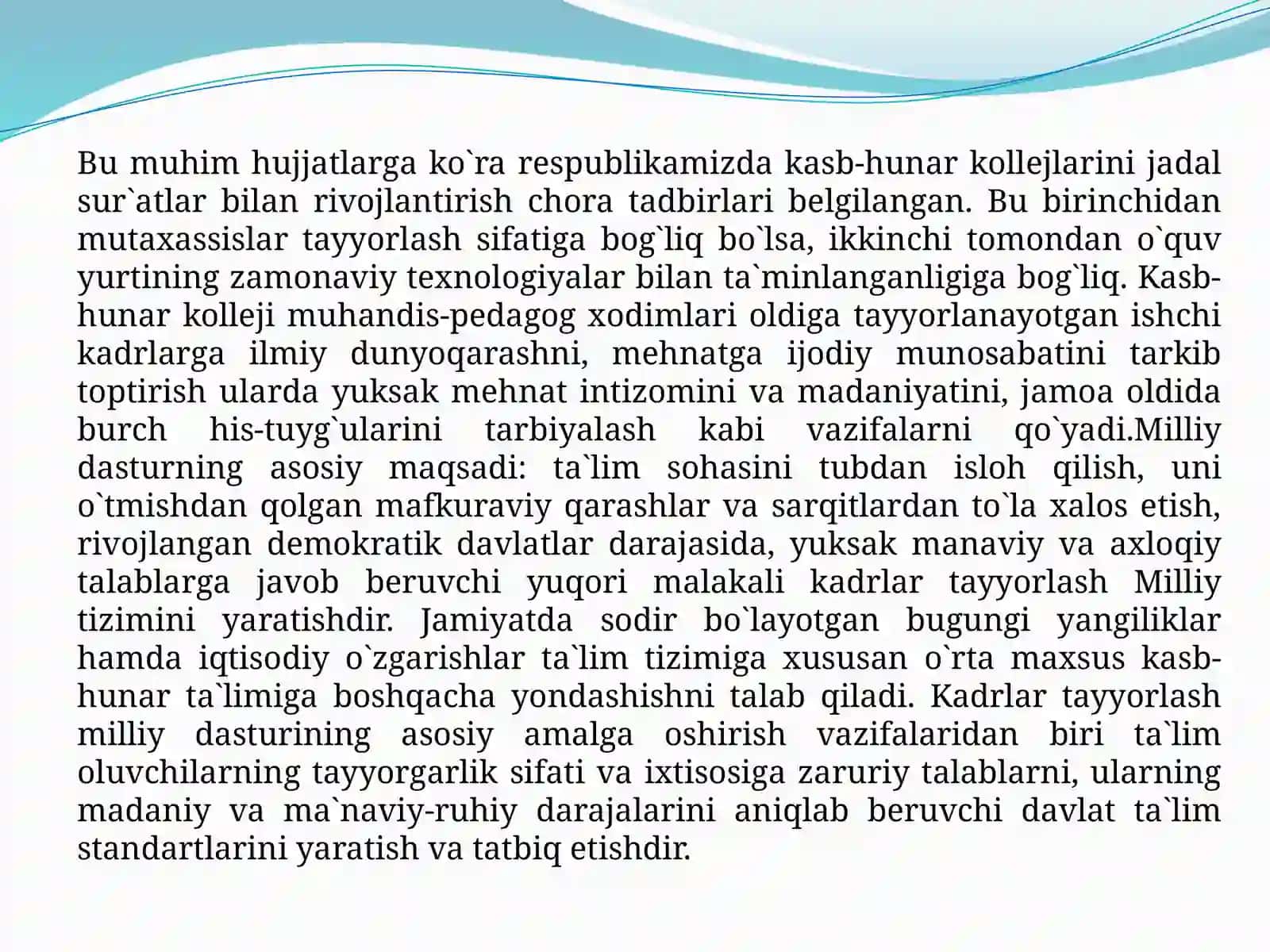 XXI asrning birinchi choragida ilmiy-texnika inqilobi asri. 4