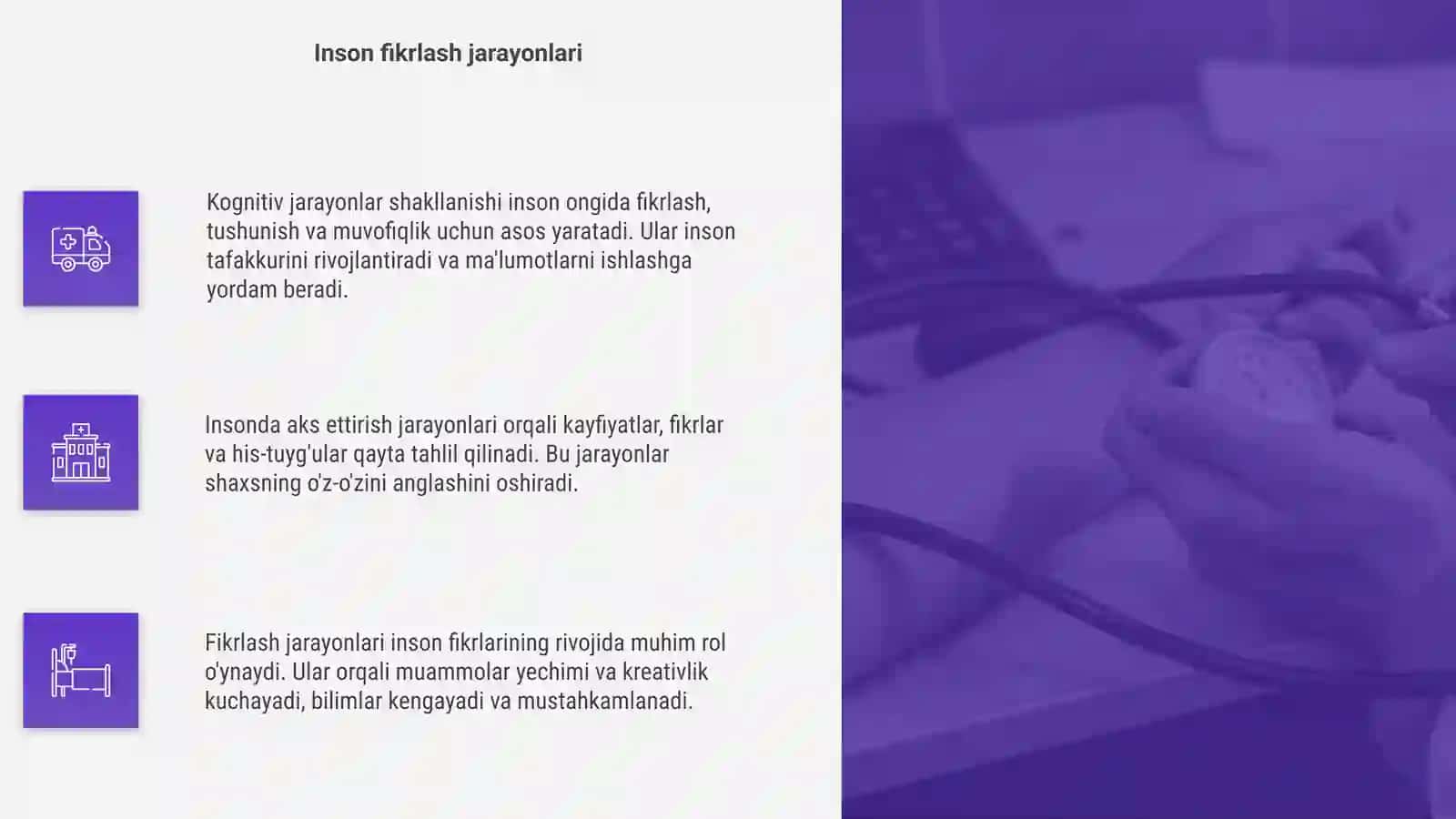Kognitiv jarayonlarning tahlili 4