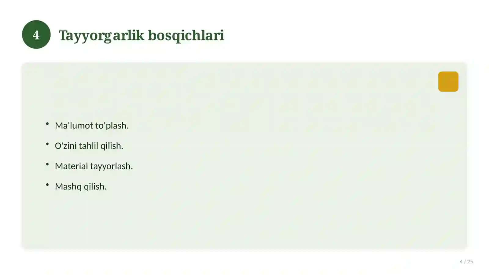 "Maktab Maslahatchisi Tayyorlov Testlar va Suhbat Savollari – 2026" 4