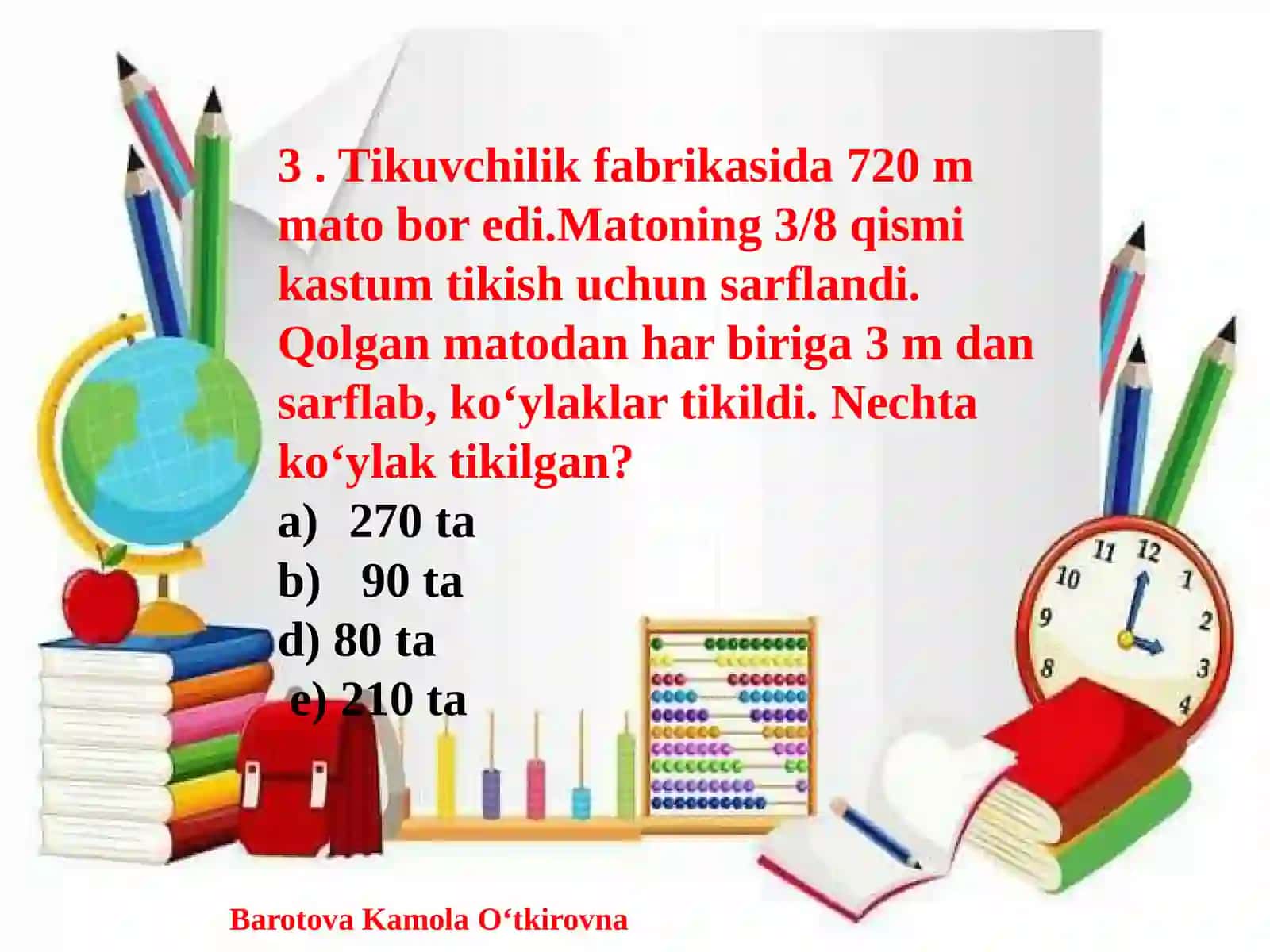 3-4-sinf o‘quvchilari uchun Matematika fanidan BILIMDONLAR BELLASHUVI nomli onlayn tanlov topshiriqlari 4