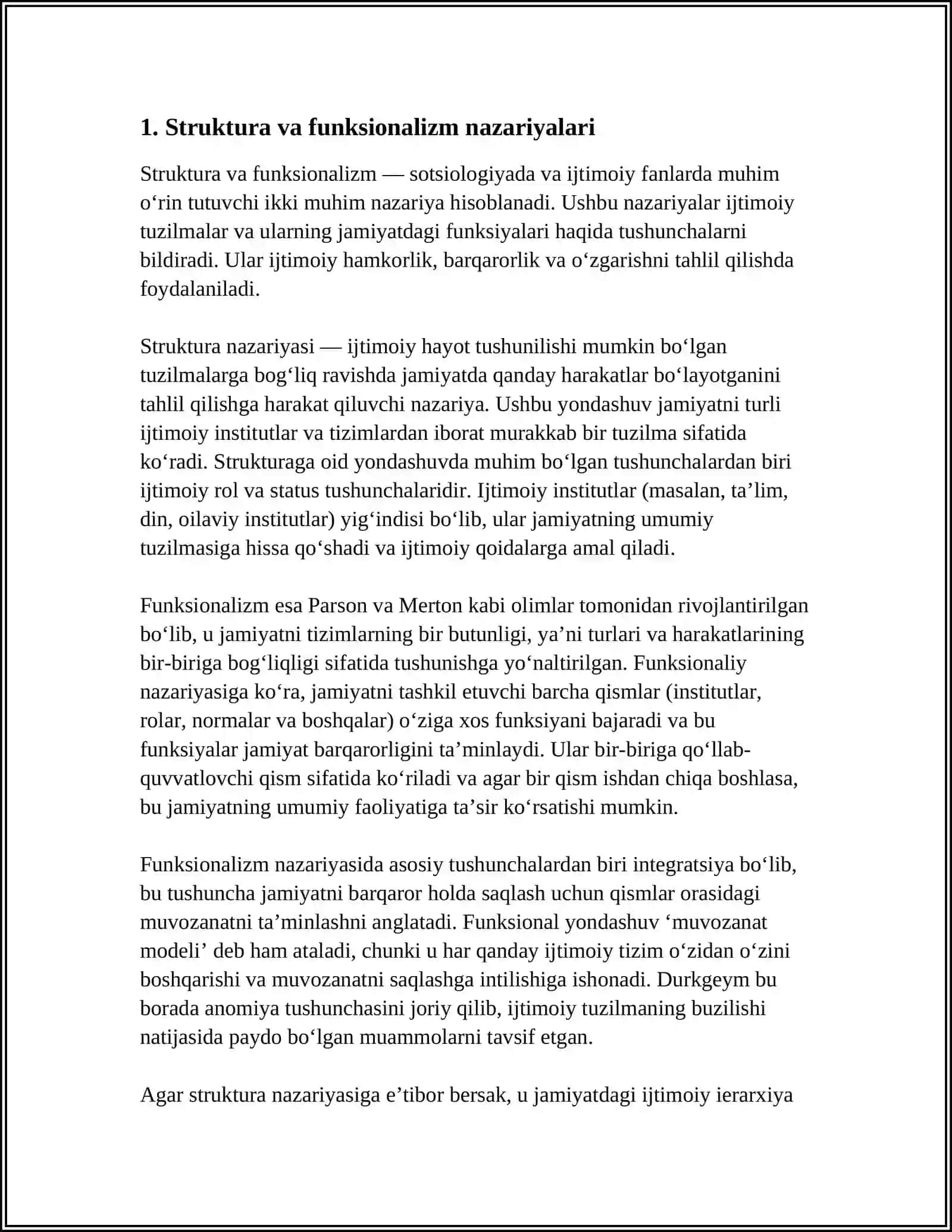 ROBERT MERTON VA UNING STRUKTURAVIY FUNKSIONALIZMI 4