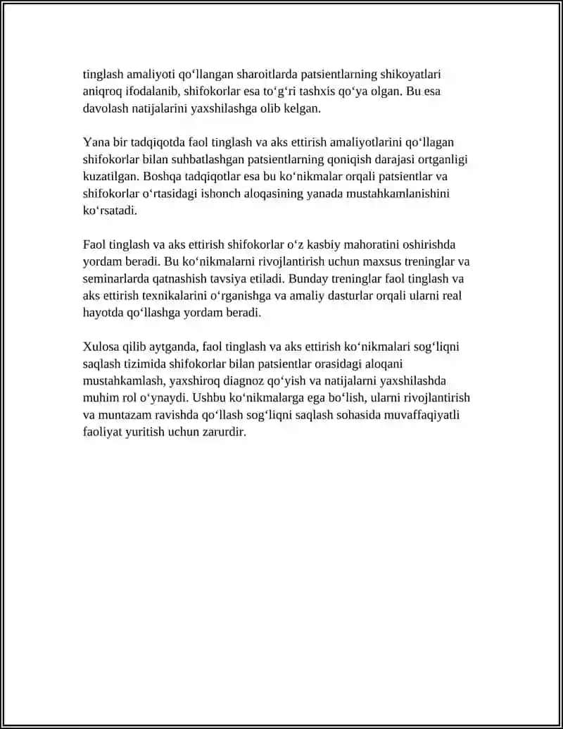 PATSIENT BILAN VERBAL VA NOVERBAL MULOQOT KOʻNIKMALARI 4