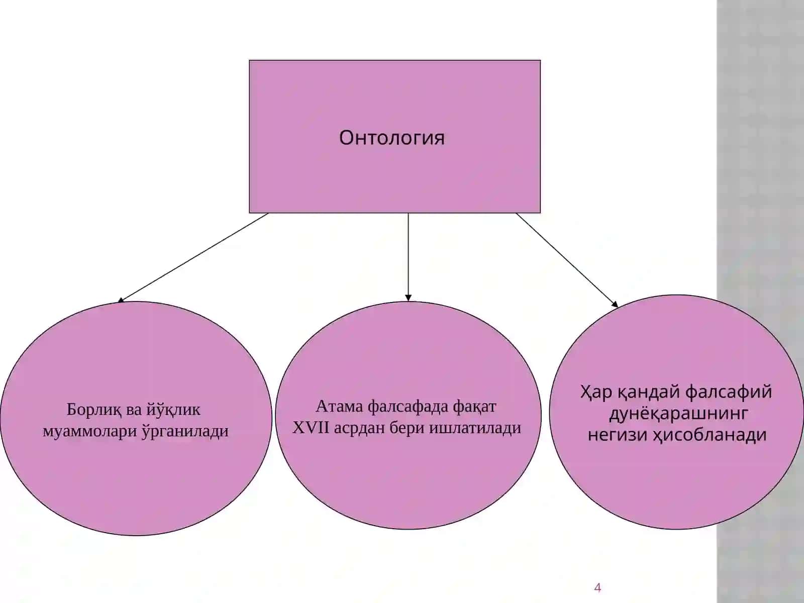 Borliq falsafasi (Ontologiya) 4