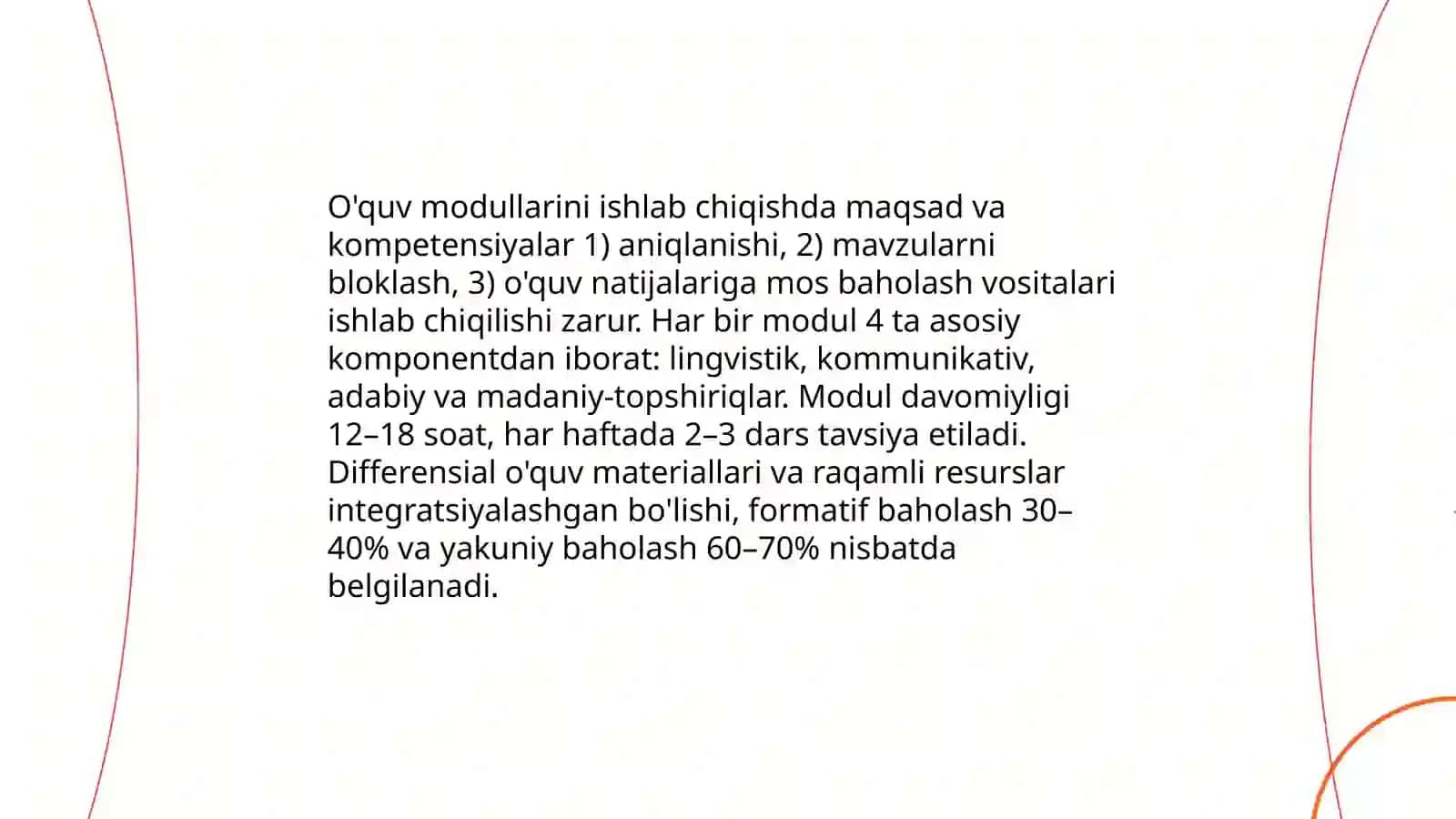 Uzviylashtirilgan o'quv dasturi asosoda Ona tilining o'qitilishi To'rayeva Dilorom 4