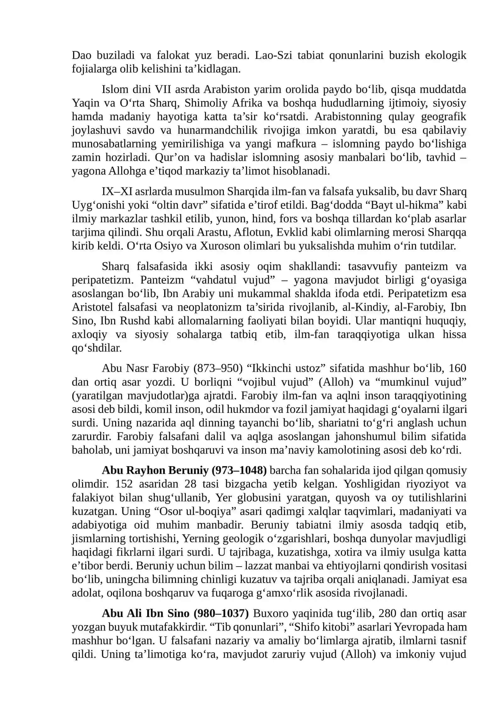 2-mavzu. Sharq falsafasining mohiyati va ijtimoiy taraqqiyotdagi roli 4