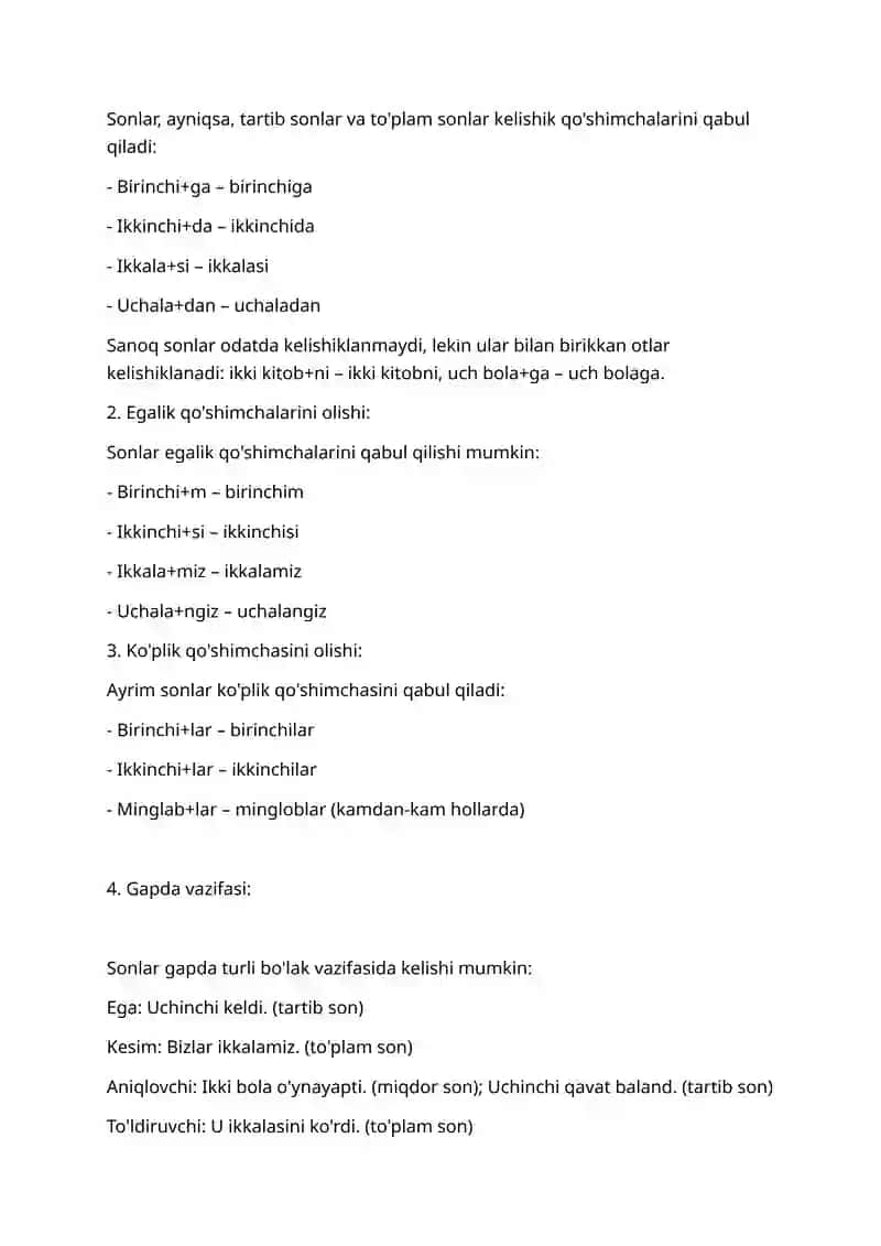Son so'z turkumi 4