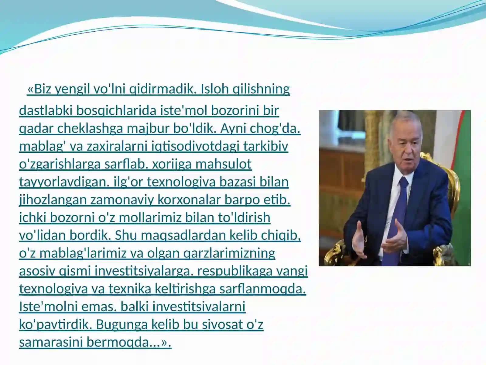 Iqtisodiyotni rivojlantirish va liberallashtirish 4