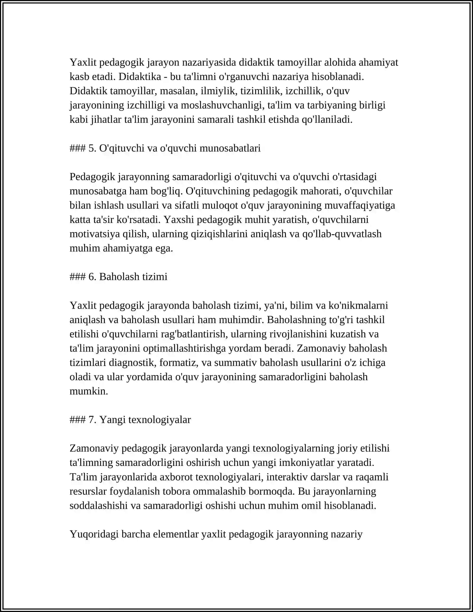 YAXLIT PEDAGOGIK JARAYON 4