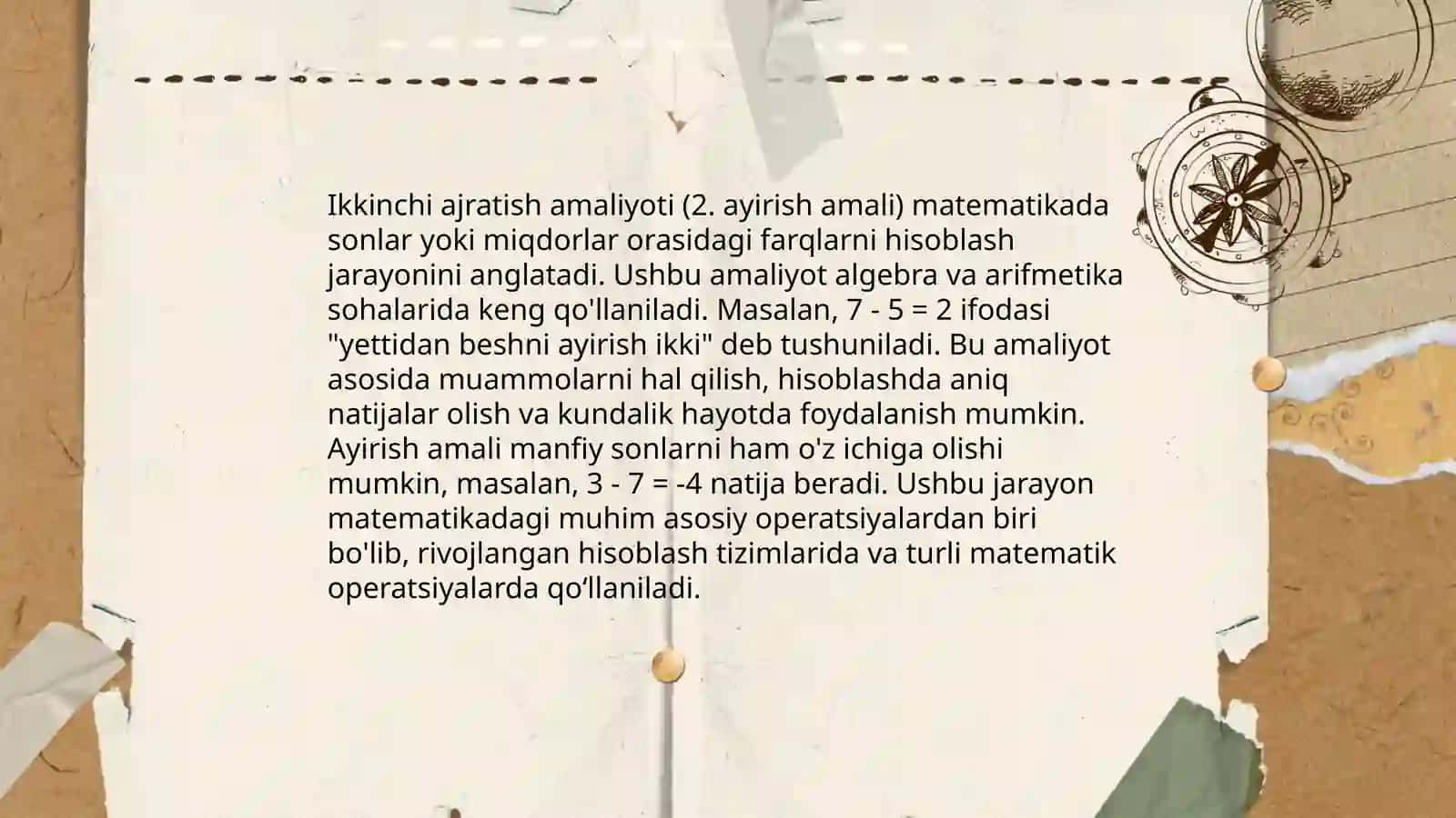 Sonlarni ayirish rasmli dars ishlanma 4