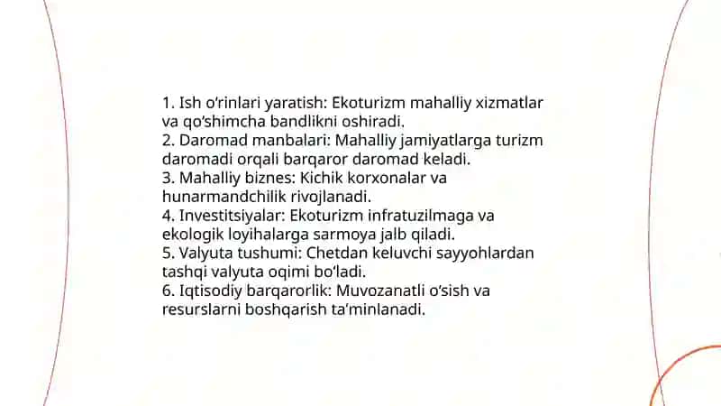Ekoturizm va uning barqaror rivojlanishdagi roli 4