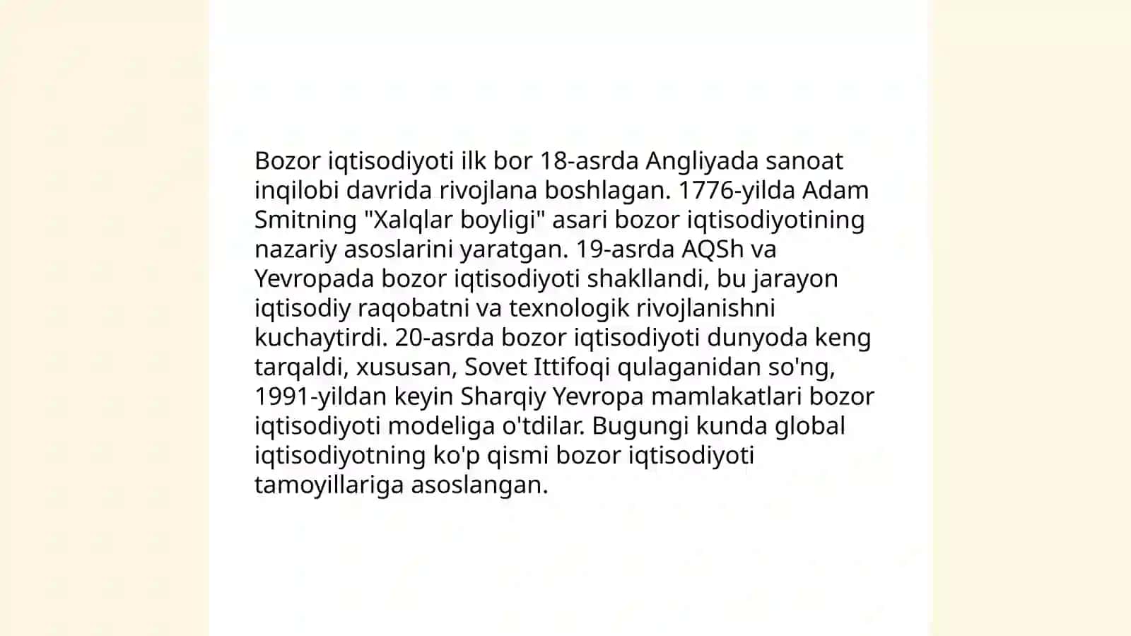 Bozor iqtisodiyotining mazmuni va unga ótish yollari 4