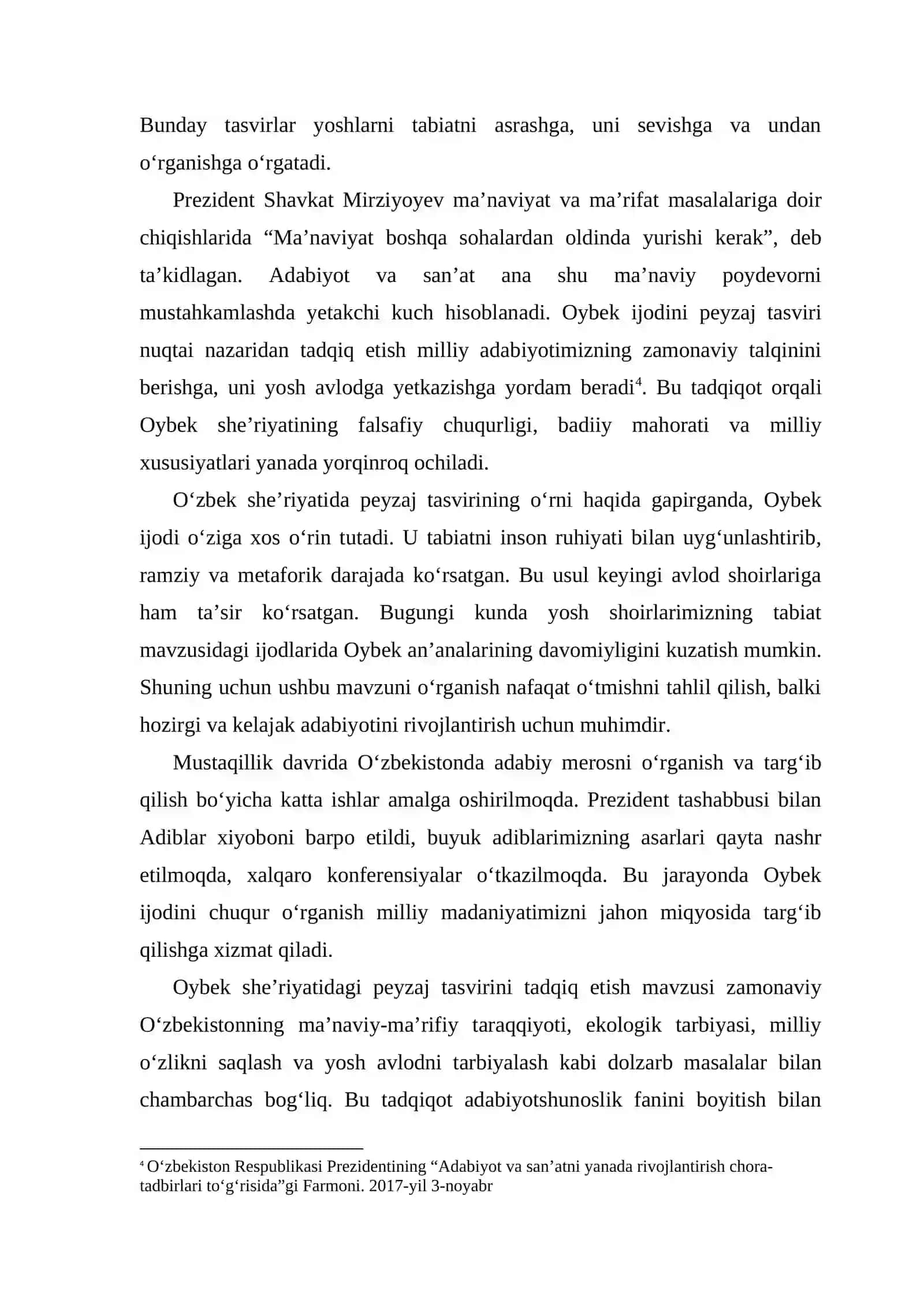 OYBEK SHEʼRIYATIDA PEYZAJ TASVIRINING BADIIY USULLARI VA VOSITALARI 4