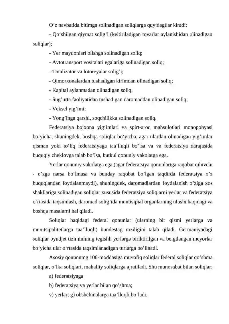 GERMANIYA FEDERATIV RESPUBLIKASIDA SOLIQ NASORATINI AMALGA OSHIRISH VA UNING HUQUQIY ASOSLARI 4
