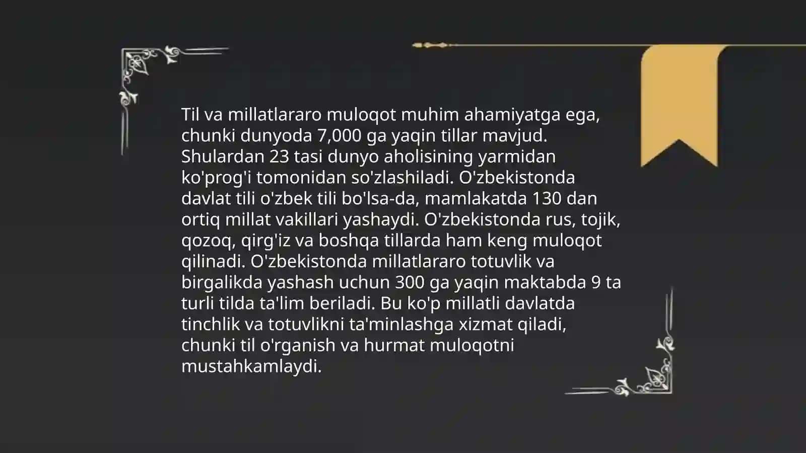 Millatlararo muloqot madaniyati 4