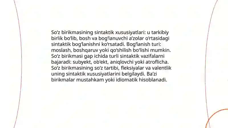 So‘z birikmasi va sintagma 4