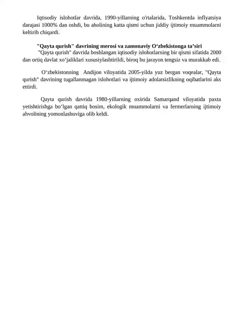 "Qayta qurish" yillarida O'zbekistondagi ijtimoiy siyosiy vaziyat 4