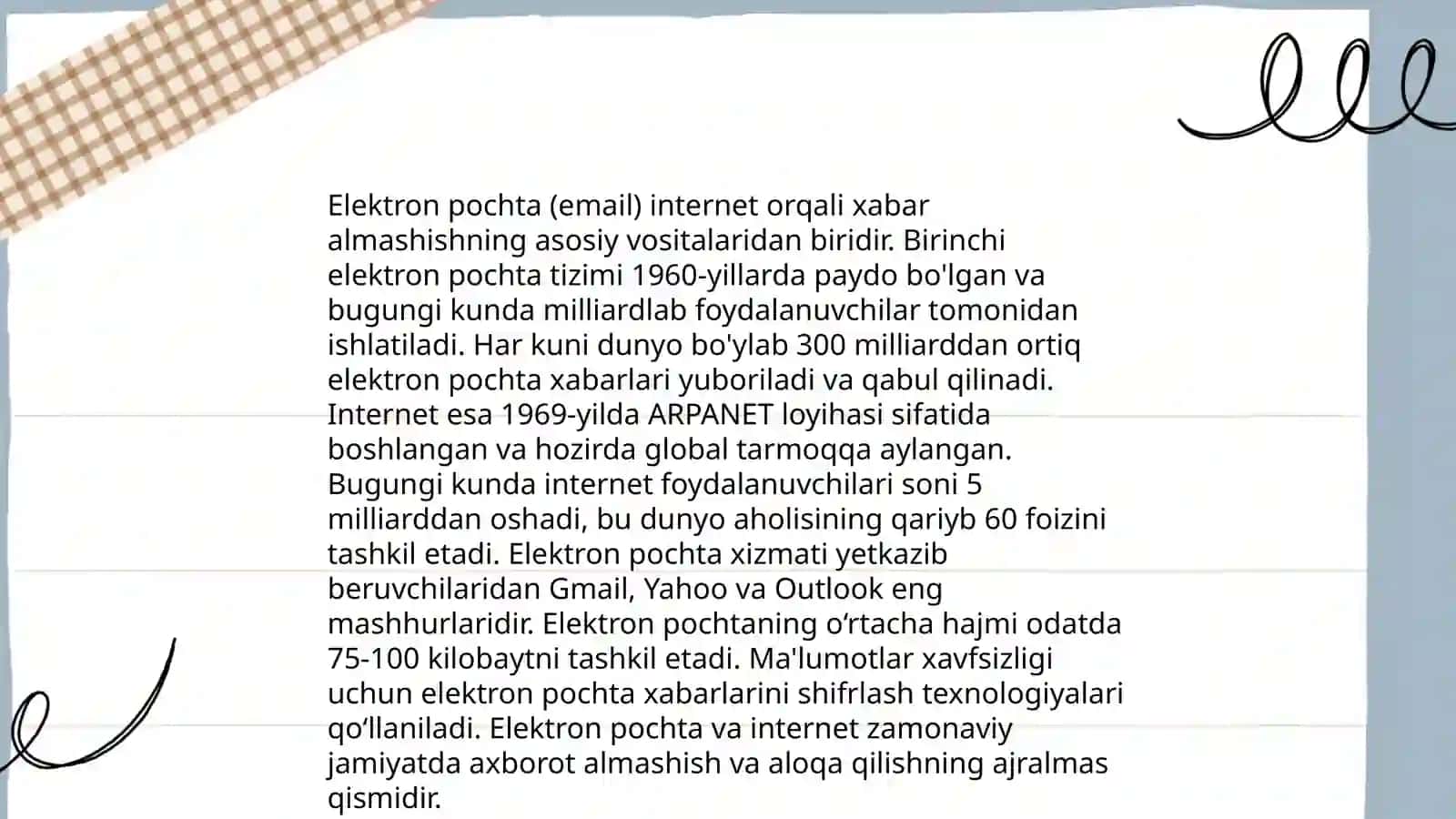Elektron pochta va uning imkoniyatlari 4