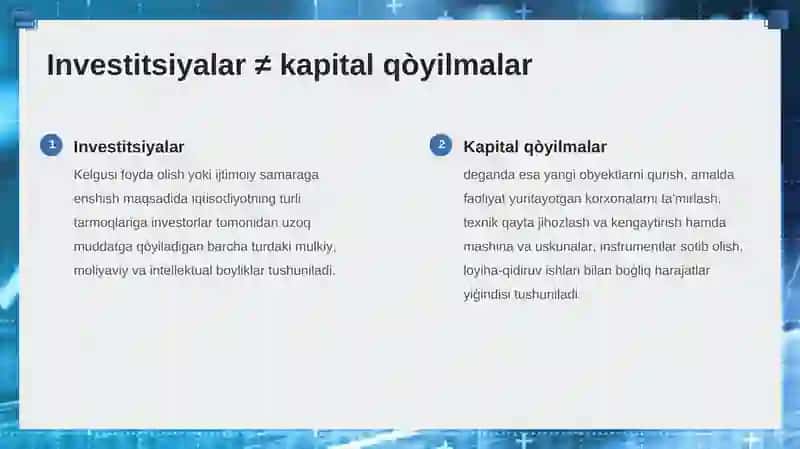 Innovatsion loyihalarni investitsiyalash 4